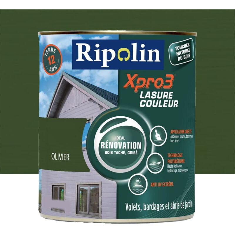 Ripolin - Lasure Opaque XPro3 Rénovation Olivier 1 l
