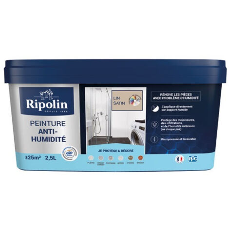 ripolin peint anti humidité lin 2.5l - ripolin