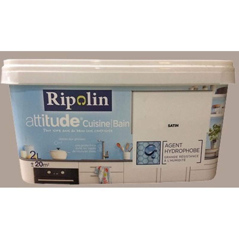 Peinture acrylique Attitude Cuisine & Bain Savane 2 l - Ripolin