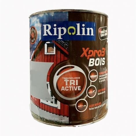 Peinture bois extérieur XPRO3 Satin 0,5L RIPOLIN - plusieurs modèles disponibles