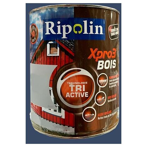 Peinture bois extérieur XPRO3 Satin 0,5L RIPOLIN - plusieurs modèles disponibles