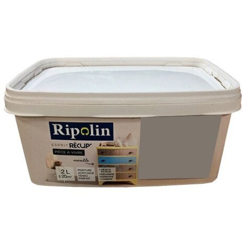 Ripolin Peinture Esprit Récup' Pièce à vivre Argile 2 l
