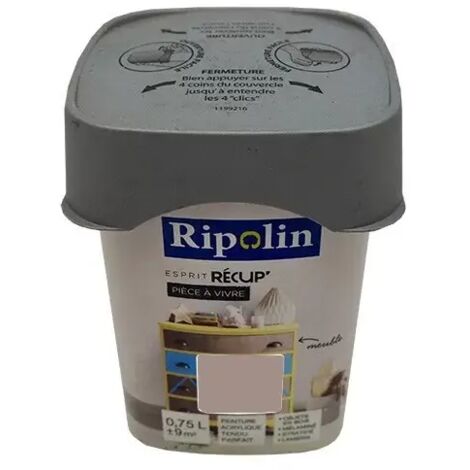 RIPOLIN Peinture Esprit Récup' Pièce à vivre Taupe 0,75 L