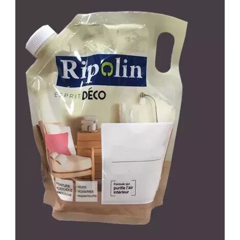 RIPOLIN Poche de Peinture Acrylique 'Esprit Déco' 1L Coulis de cassis satin 1 L