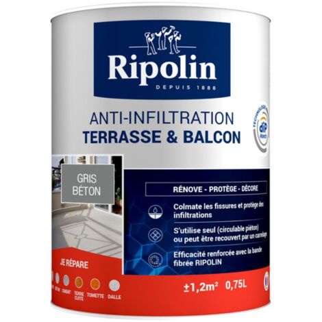 Revêtement Anti-Infiltration Terrasse et Balcon, Ripolin