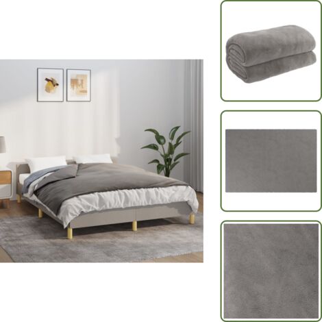 Riposo - vidaXL Coperta Ponderata con Copertura Grigia 140x200 cm 10 kg Tessuto - Tessuto