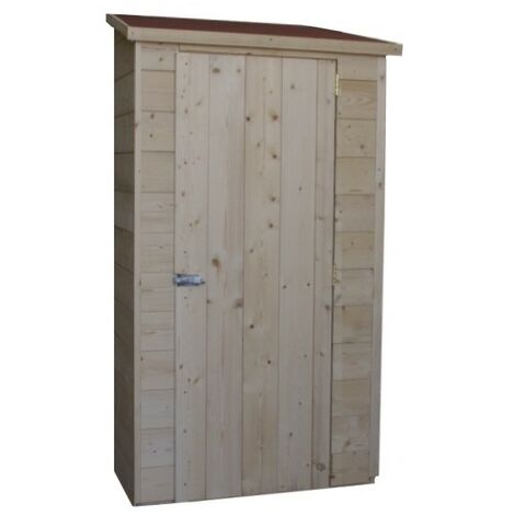 Onlywood Armadio da Esterno in Legno impregnato 80 x 44 x 180 h cm