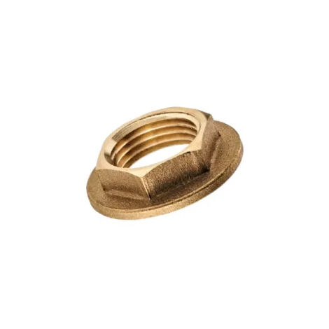 Riquier – Contre-écrou à plateau laiton à visser 12x17 – Raccord plomberie 3/8" – Pour installations en milieu humide – Fixation robuste