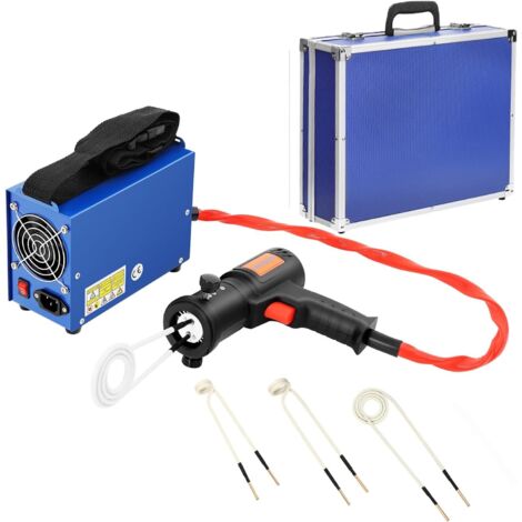 Riscaldatore a induzione per auto da 1,5 kW con 4 bobine di riscaldamento - Riscaldatore a induzione magnetica - Kit di rimozione bulloni e dadi - Temperatura di riscaldamento