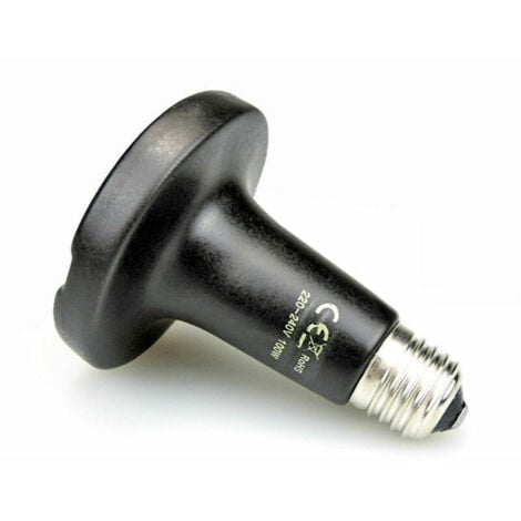 Riscaldatore a infrarossi in ceramica per animali domestici, riscaldatore a infrarossi da 25 W, lampada per rettili per anfibi, serpenti, uccelli, tartarughe, gatti, cani