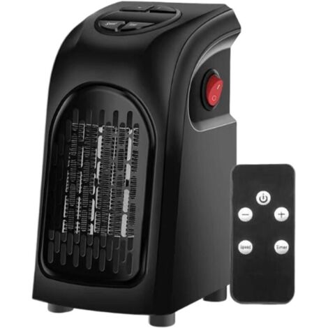 Riscaldatore ausiliario, radiatore per piccoli ambienti - Termoventilatore da parete da 400 W per camera da letto, appartamento, ufficio, cameretta dei bambini, cantina, garage, studio, officina
