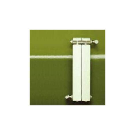 Riscaldatore centrale a 2 elementi in alluminio fuso bianco KLASS 350, 170w Global