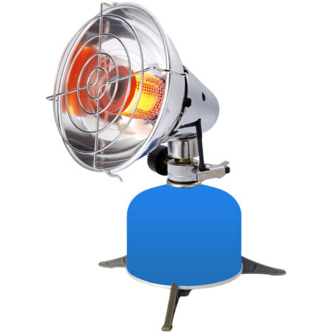 Riscaldatore da esterno portatile Riscaldatore a gas da campeggio Tenda da esterno Riscaldatore di spazio Mini riscaldatore per pesca Escursionismo (senza serbatoio di gas), Accensione elettronica