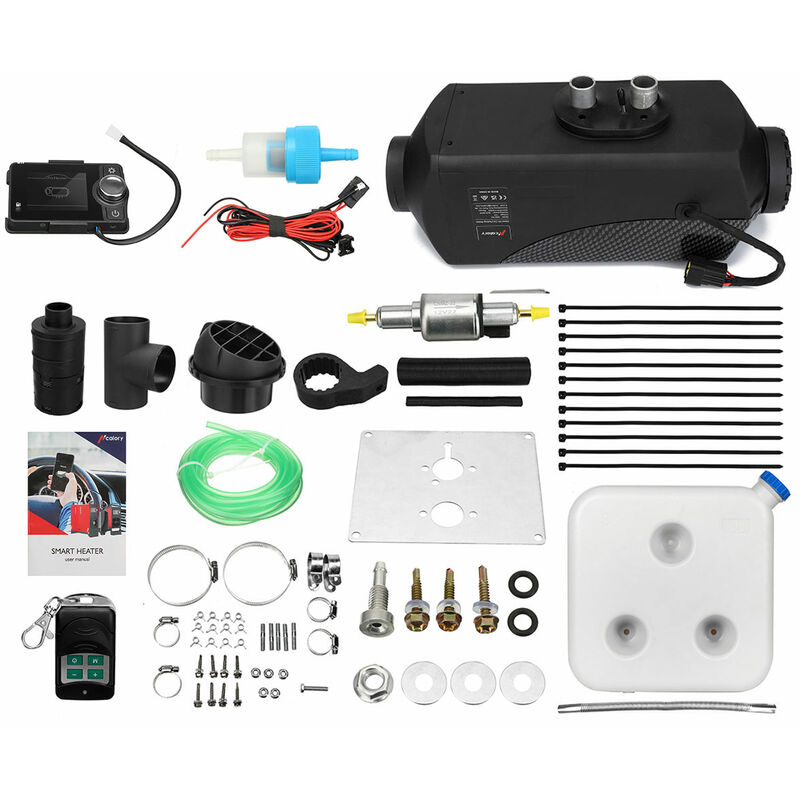 Image of Insma - Riscaldatore d'aria diesel HC-A11 5-8KW 12V / 24V Riscaldatore d'aria lcd diesel con telecomando Serbatoio carburante silenzioso per auto