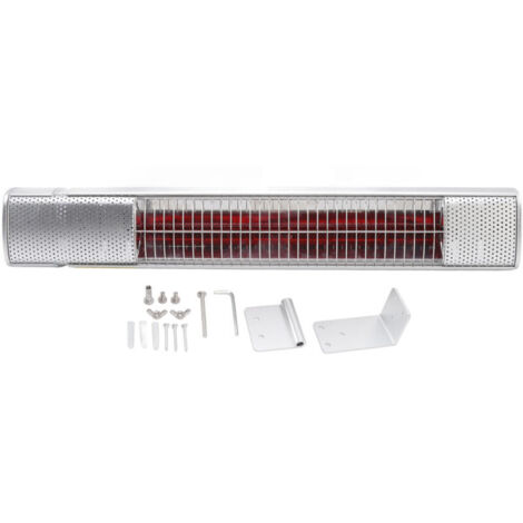 Riscaldatore elettrico a infrarossi da esterno da 1500 W, a parete, impermeabile, per patio.