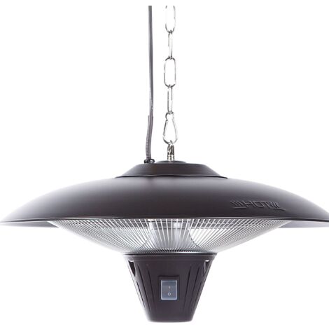 Riscaldatore elettrico da esterno nero Kaba - Nero