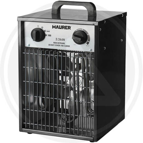 RISCALDATORE ELETTRICO INDUSTRIALE REI 1650-3300 WATT CON VENTOLA MAURER