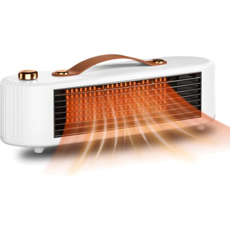 Riscaldatore elettrico, riscaldatore da ufficio in ceramica PTC, riscaldatore portatile, riscaldatore d'ambiente a basso consumo energetico per casa, camera da letto, ufficio,