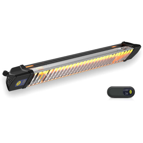 Riscaldatore infrarossi elettrico 1200w con telecomando moel 866nrc