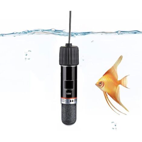Riscaldatore per acquario da 10 W con termostato, asta riscaldante sommergibile USB per piccoli acquari, tartarughe, acquari tropicali, acqua dolce e salata (10-50 litri)