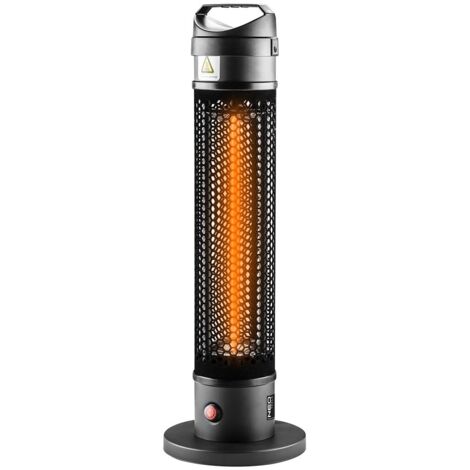 Riscaldatore radiante da pavimento da 1000 W, IP44, elemento riscaldante in fibra di carbonio