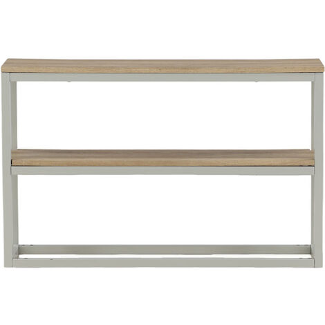 Rise Konsolentisch mit Ablage 30x110 cm Esche dekor, grau.