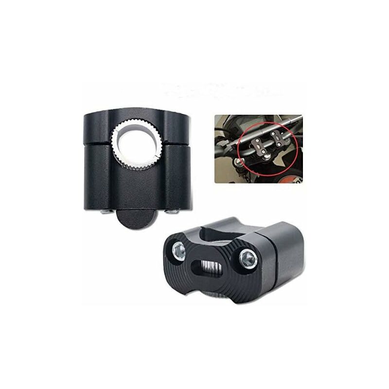 Riser de guidon de moto 7/8 '22mm pince de barres en alliage d'aluminium durable