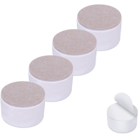 Risers de lit Rehausseurs de Meubles Ajoutent Une Hauteur de 2 Pouce, Acier Solide Supportent 10000 Livres, Rehausseur de Table, Chaise ou Rehausseur de Canapé, Ensemble de 4 Furniture Riser