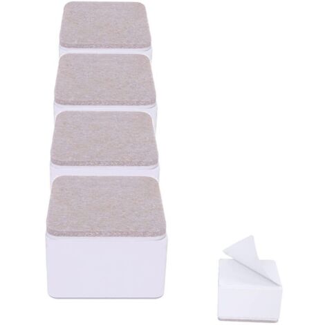 Risers de lit Rehausseurs de Meubles Ajoutent Une Hauteur de 2 Pouce, Acier Solide Supportent 10000 Livres, Rehausseur de Table, Chaise ou Rehausseur de Canapé, Ensemble de 4 Furniture Riser