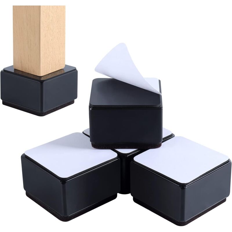 Shining House - Risers de meubles, Risers de table, chaise ou canapé, set de 4 Risers de meubles