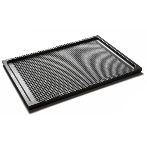 RISOLI’  BBQ, Piastra Antiaderente 38x22cm, Griglia per Barbecue e Forno, Alto Spessore 6 mm, in Alluminio Fuso Riciclato, Made in Italy