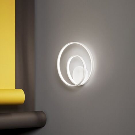RITMO Applique LED 28W 2240LM 3000K metallo e alluminio colore bianco
