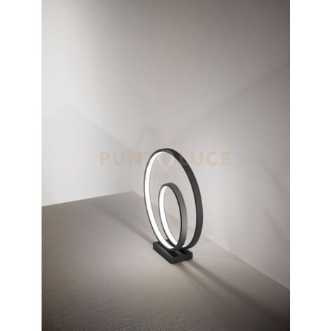 RITMO Lampada da tavolo LED 28W 2240LM 3000K in metallo colore nero diffusore in silicone