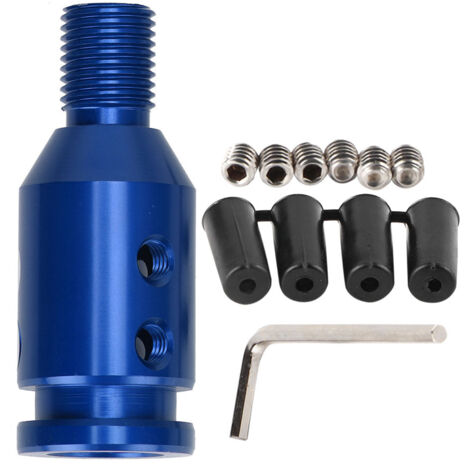 RiToEasysports Universal Adapter Schalthebel 12x1,25 Einstelladapter für Automonitor, Aluminiummaterial in verschiedenen Farben für Autoliebhaber (BLAU).