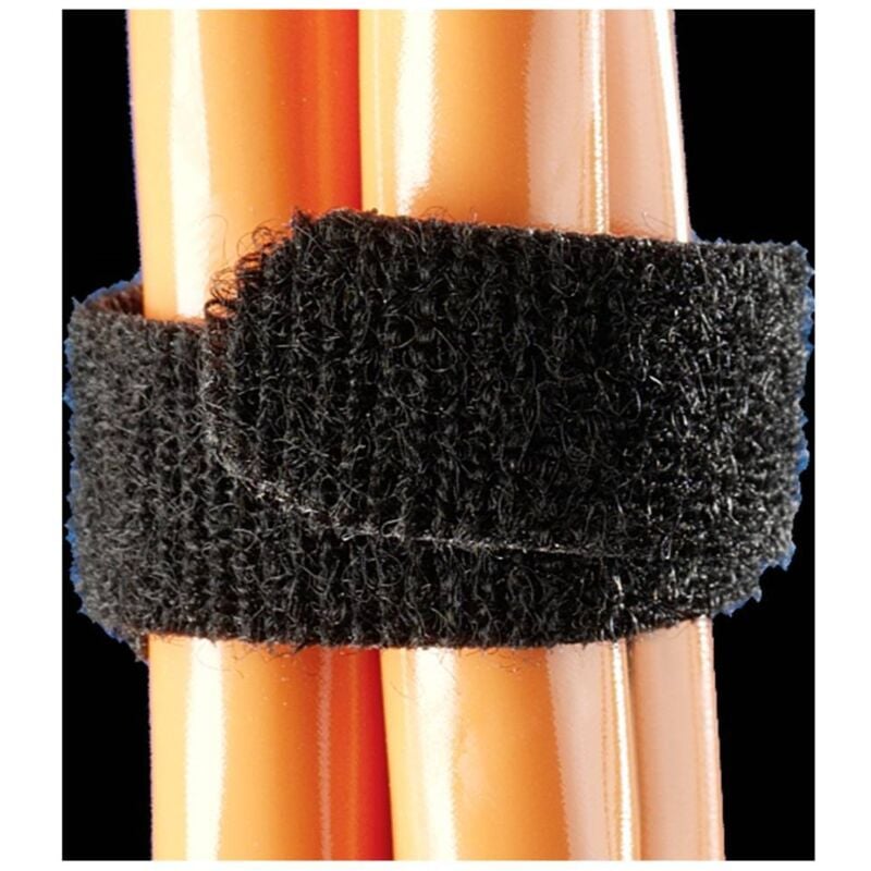 2203400 Bande auto-agrippante pour grouper partie velours et partie agrippante (l x l) 5000 mm x 16 mm noir 1 pc - Rittal