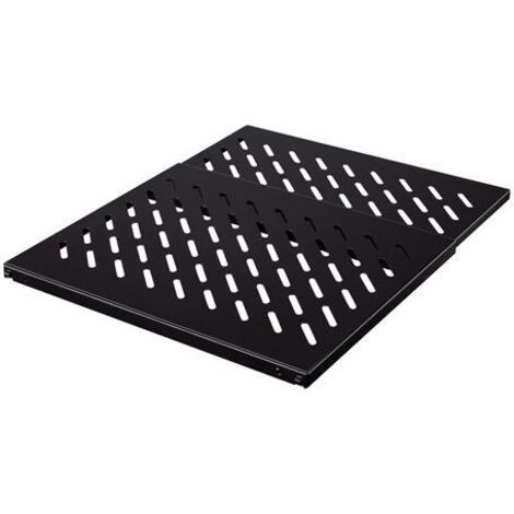 Rittal 5501.665 Mensola rack nera in acciaio 484 mm