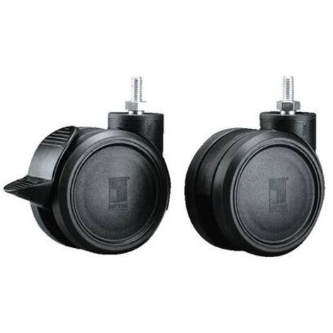 RITTAL 7495.000 RUOTE DOPPIE DIREZIONALI PLASTICA NERA 4 PZ(I)
