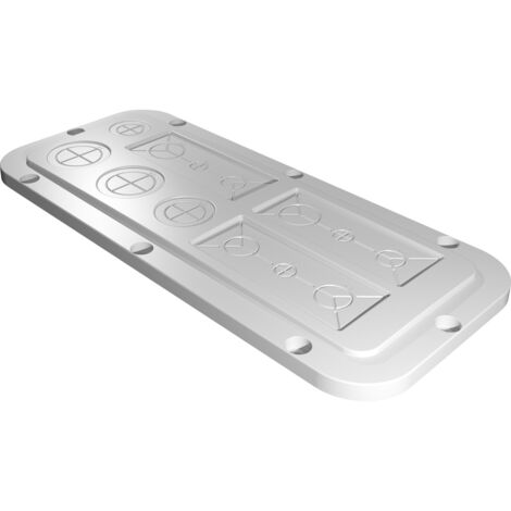 Rittal AX 2562.200 2562200 Flanschplatte  (L x B) 149 mm x 339 mm Kunststoff Grau 1 St.