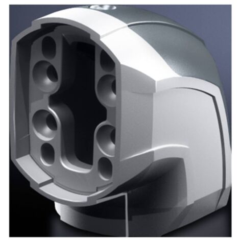 Rittal CP 6206.600 Adattatore angolato Alluminio, Plastica Grigio (RAL 7035) 1 pz.