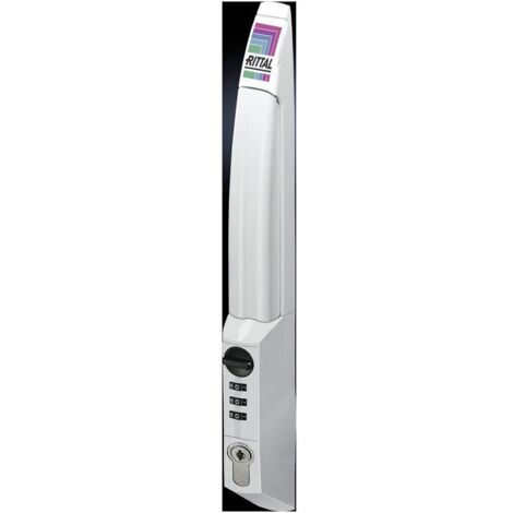Rittal DK 7200.800 Poignée de sécurité avec codage personnalisé gris clair (RAL 7035) 1 pc(s) V109331