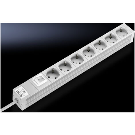 Rittal DK 7240.220  Steckdosenleiste 7-fach, mit Schalter    1 St.