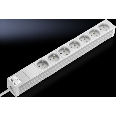 Rittal DK 7240.510  Steckdosenleiste 7-fach Aluminium   1 St.