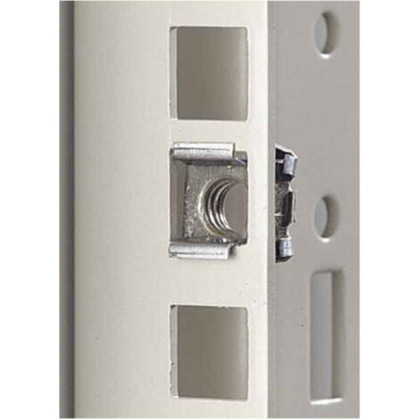 Rittal EL 2094.200 écrous à cage M6 métal argenté 50 pcs
