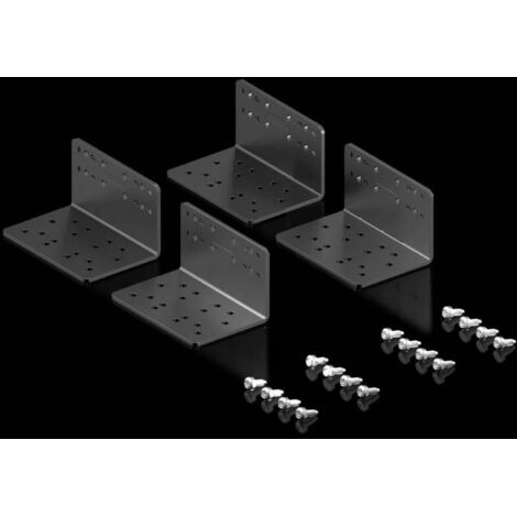 Rittal Équerre de fixation noire pour racks 19 pouces