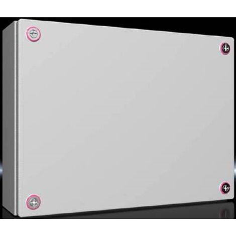 Rittal KX 1511.000 Contenitore da installazione, Contenitore da parete 400 x 400 x 120 Lamiera d'acciaio Grigio lumines