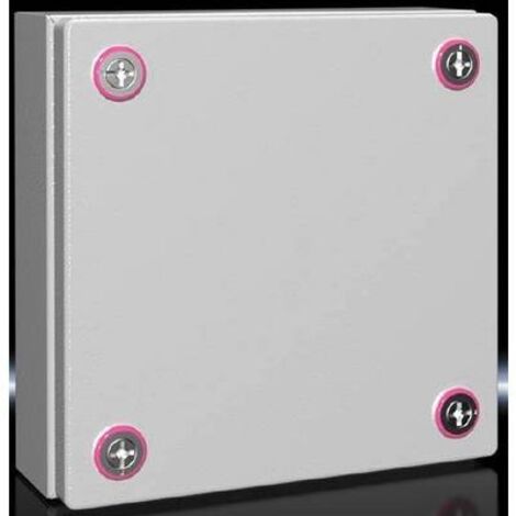 Rittal KX 1516.000 Contenitore da installazione, Contenitore da parete 200 x 200 x 80 Lamiera d'acciaio Grigio luminesc