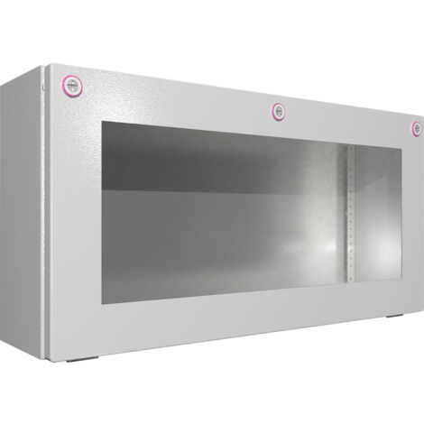 Rittal KX 1612.000 Installations-Gehäuse, Wand-Gehäuse 600 x 300 x 155 Stahlblech Lichtgrau (RAL 703
