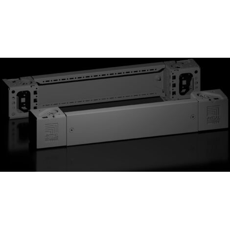 Rittal Pezzo D'angolo Acciaio Nero 600x100 mm