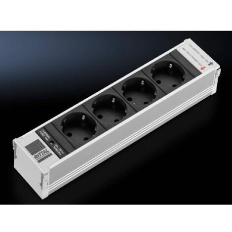 Rittal PSM modulo di prese multipresa nero e grigio 4 uscite