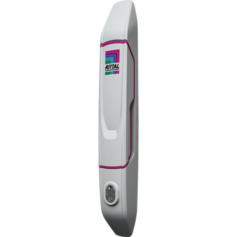 Rittal VX 8618.240 Komfortgriff mit Sicherheitszylinder-Einsatz Lichtgrau (RAL 7035) 1 St.